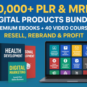 50,000+ PLR & MRR Digital Products Bundle – Premium eBooks + 40 Video Courses – Resell, Rebrand & Profit